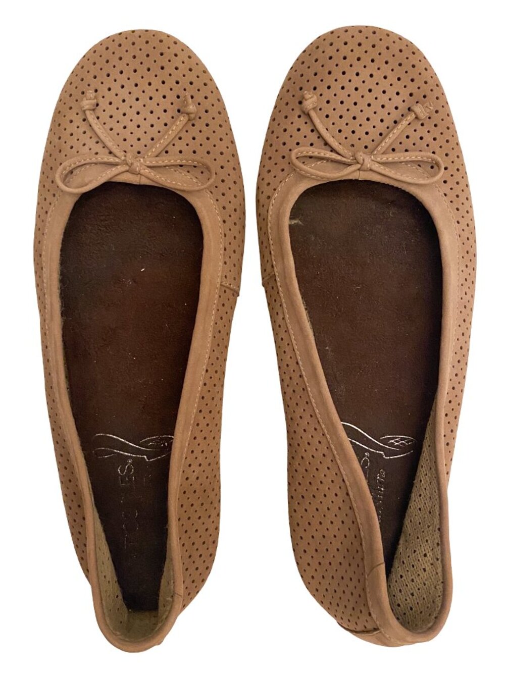AEROSOLES Stitch N Turn Nashville Flat in Beige Tan Suede Women’s 8.5 Fall Basic